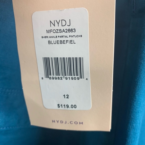 NEW NYDJ | Sheri Pintuck Slim Ankle Jeans Bluebell - Picture 11 of 11